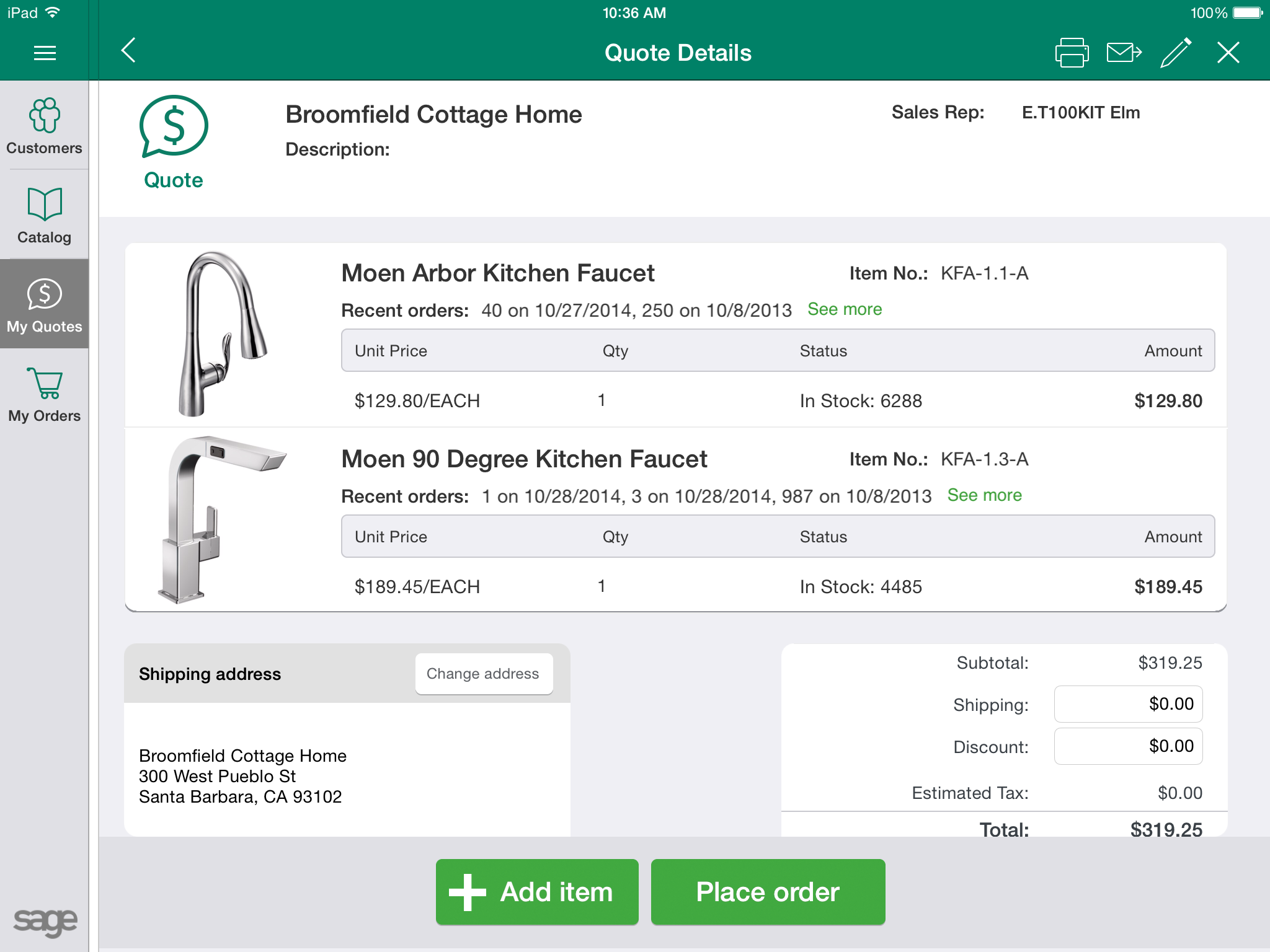 Sage Mobile Sales